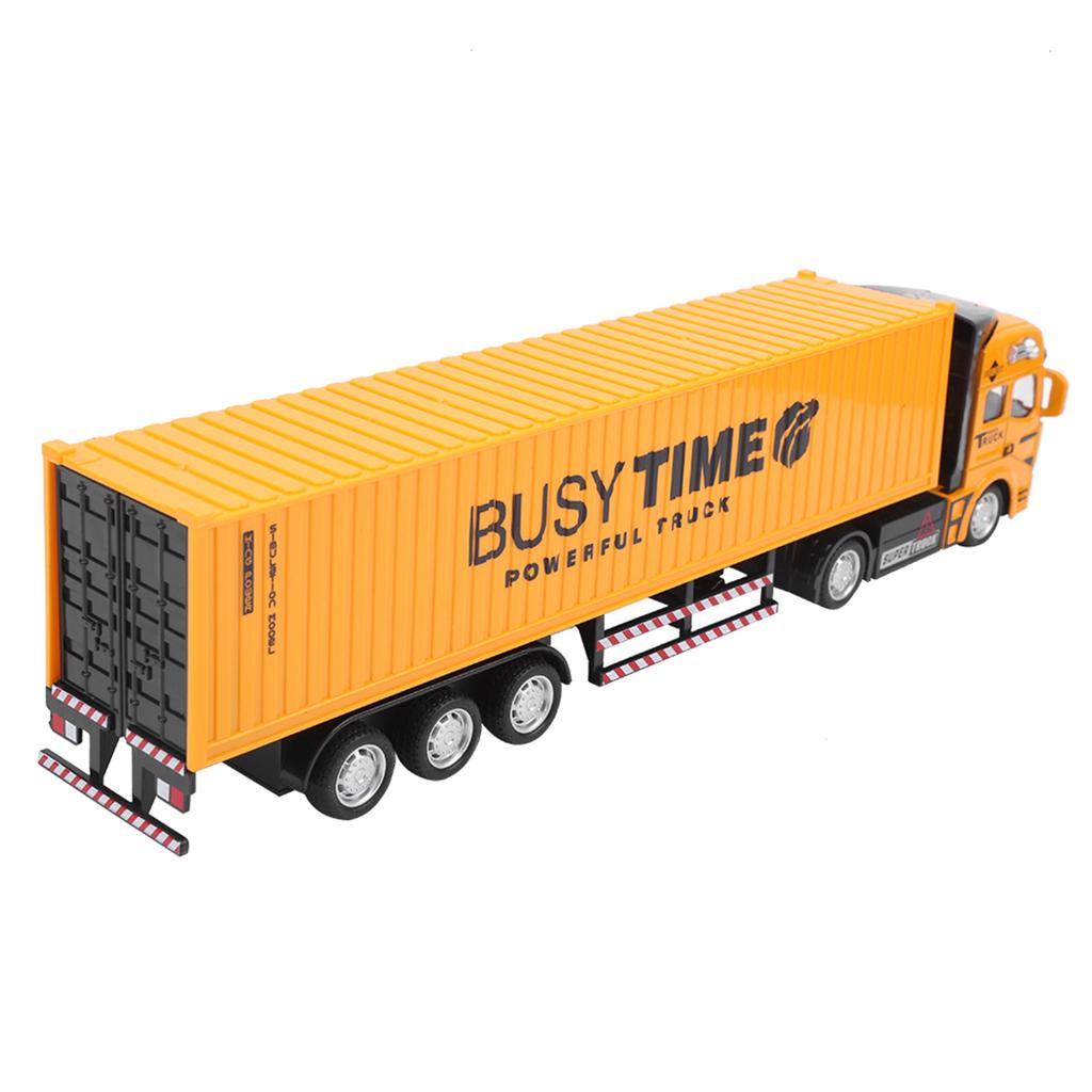 1: 48 Alloy Container Truck Model Toy Highly Simulation Children Car Toys VehicleYellow Container