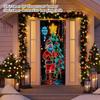 Christmas UV Fluorescent Door Banner/cover Background/holiday Party Decoration/Christmas Decorative Hanging Cloth