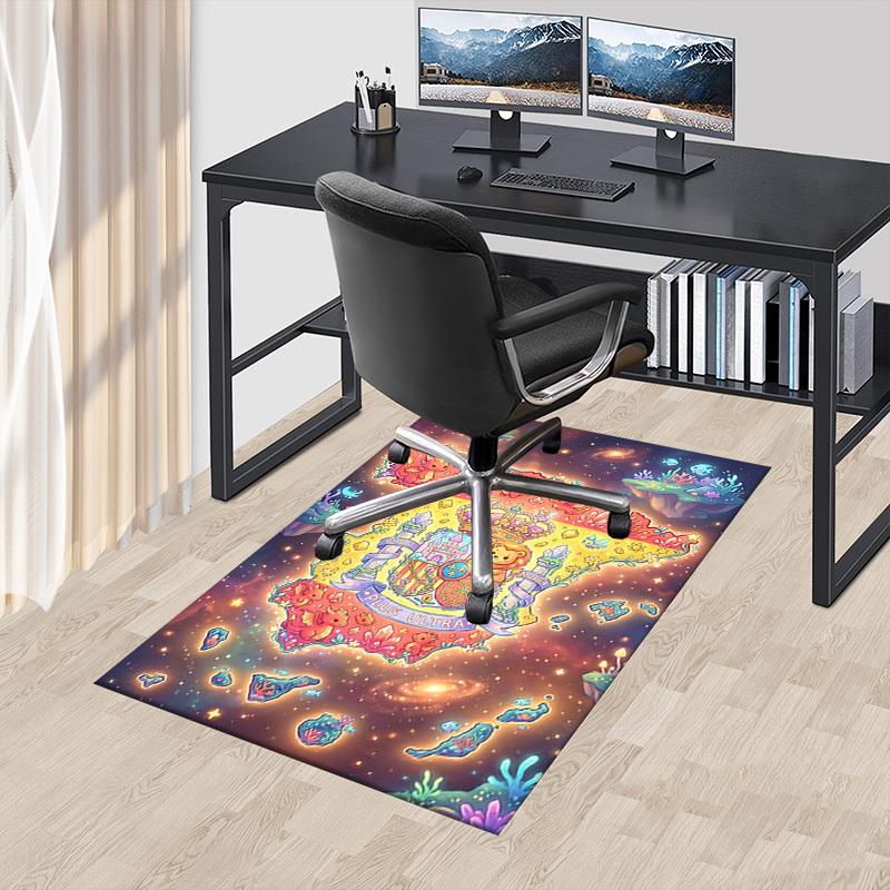 1PC Fantasy Kingdom Non-Slip Floor Carpet Compatible for Office&Living Room&Bedroom&Dining room -  Soft & Pattern-G0351