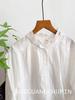 Light-Colored Japanese-Style Cotton Gauze Shirt for Women - Spring Edition