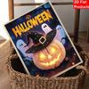 Halloween pearl painting handmade diy art pumpkin pearl home decoration painting