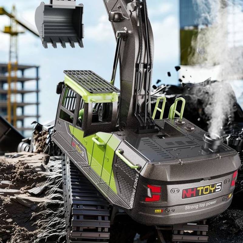 Baufahrzeug Modell 150 Legierung Schwerlast Bagger Mit DIY Funktionen Für Sammler