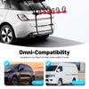 Foldable 3 Bike Car Trunk Rack Carrier, Heavy Duty Carbon Steel Mount for SUV Sedan, Holds 44.1lbs for Outdoor Travel