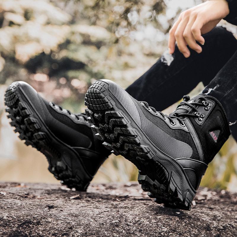 Men's Tactical Boots Military Work Boots Desert Combat Outdoor Boots for Hiking Motorcycle Climbing