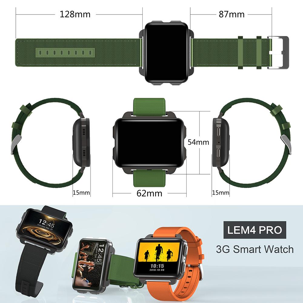 Mayitr LEMFO LEM4pro Smart Watch 3G WiFi GPS Men Heart Rate Monitor Android  Phone comprar a buen precio — entrega gratuita, reseñas reales con fotos —  Joom