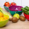 6 Inch Vegetable Strainer Plastic Fruit Draining Basket Durable Food Colander  Kitchen