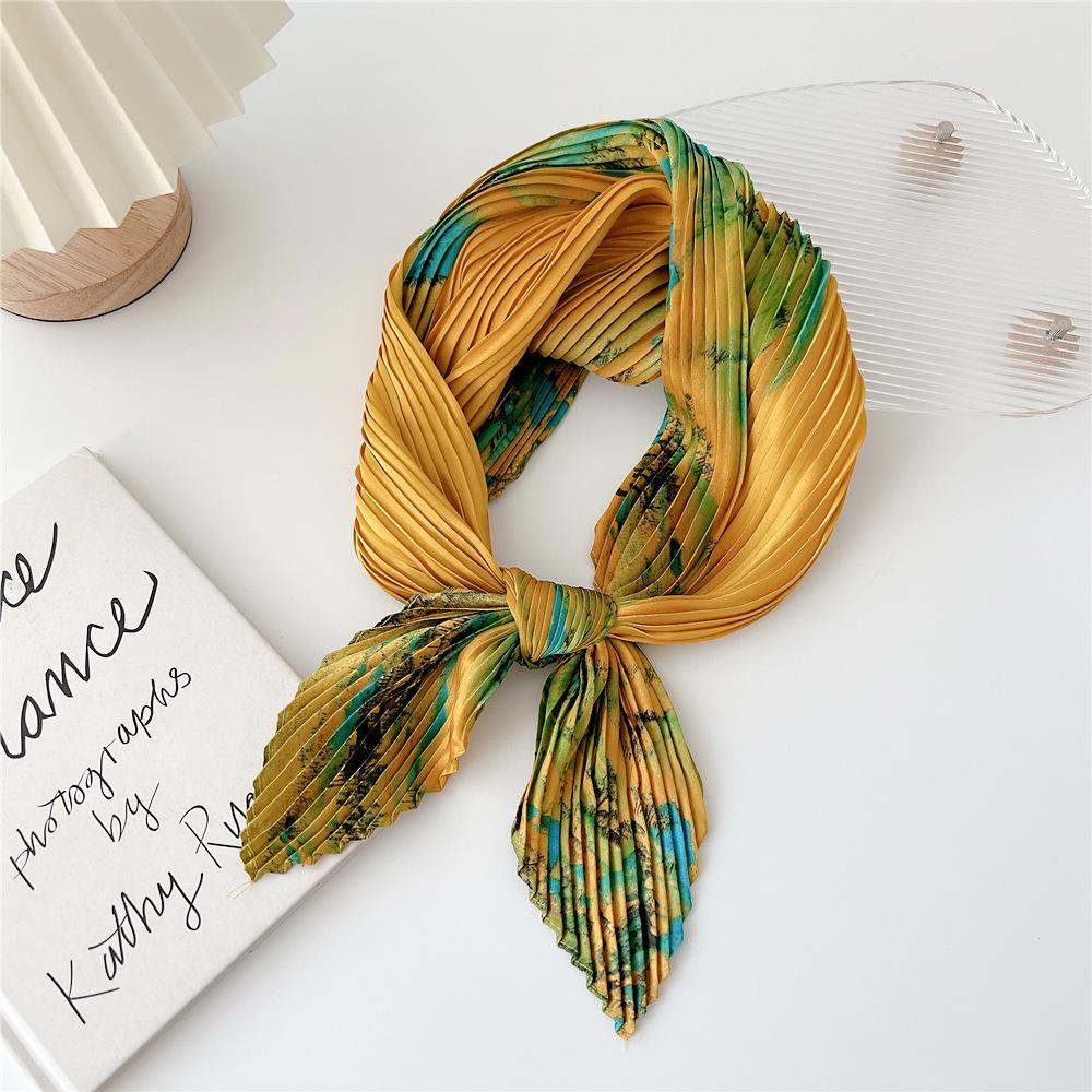 70cm Fold Square Scarf Women Spring Summer Fashion Bandanas Bag Hat Head Hair Shawl Wraps