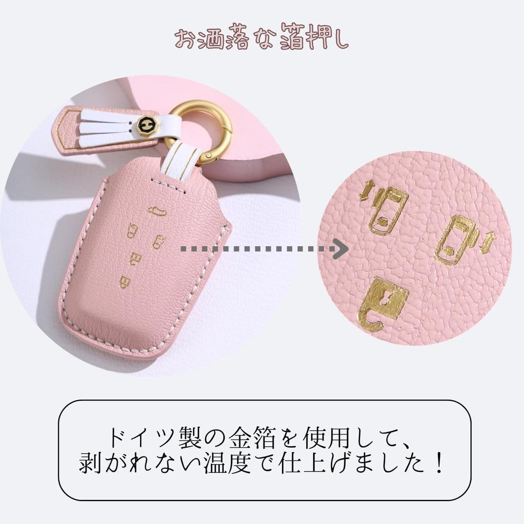 Dull Color VOXY 90 Series Key Case Ladies Cute Design Noah 90 Series Key Cover Sienta 5 Buttons 4 Buttons Genuine Leather Key Cover 2023 Latest Toyota