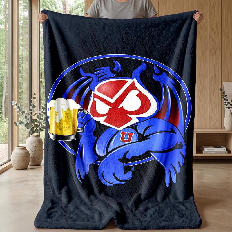 Universidad de Chile Theme blanket Soft Flannel Blanket Plush Throw Blanket Cozy Sofa Bed Blanket for Home Decor