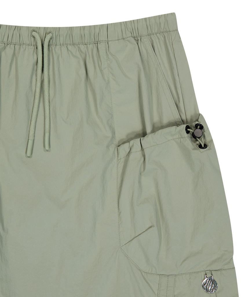 OFFGRID Nylon Shirred Panel Skirt - Light Khaki