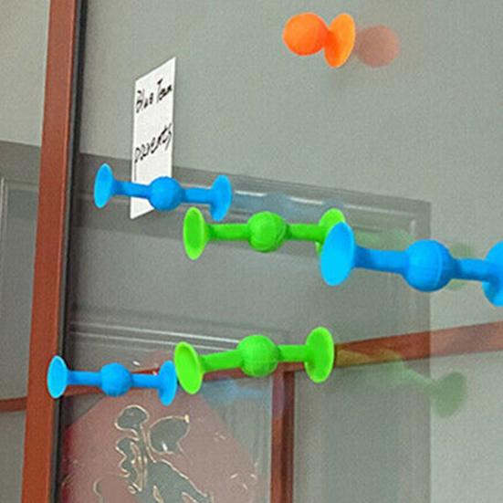 9Pcs/Set Suction Cup Relief Dart Toy Set Stress Reusable Building Blocks Mark Washable No Impact Pleasant