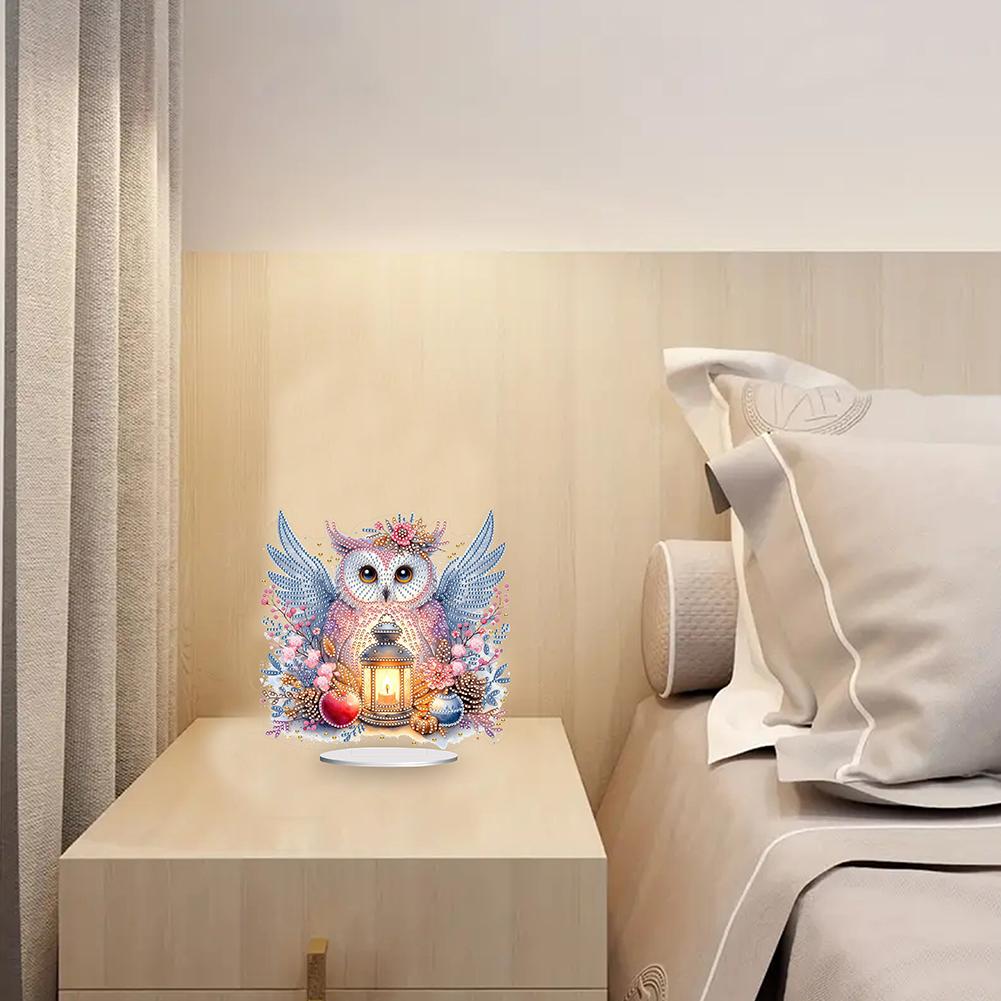 Round+Special Shape Desktop Diamond Art Kits Acrylic Diamond Painting Desktop Ornaments Kit for Home Office Desktop Decor