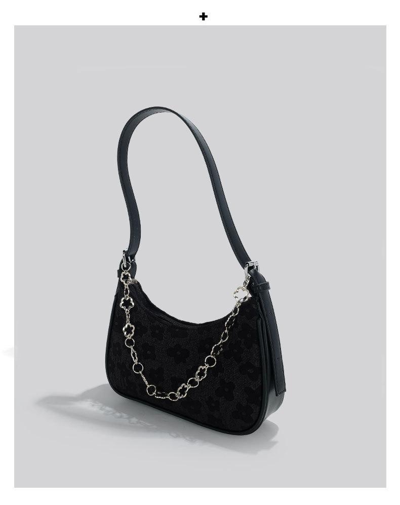 JIAERDI Floral Luxury Designer Handbag Women 2023 New Harajuku Chains Chic Denim Y2k Bag Ladies Casual Sweet Cool Bolso Mujer