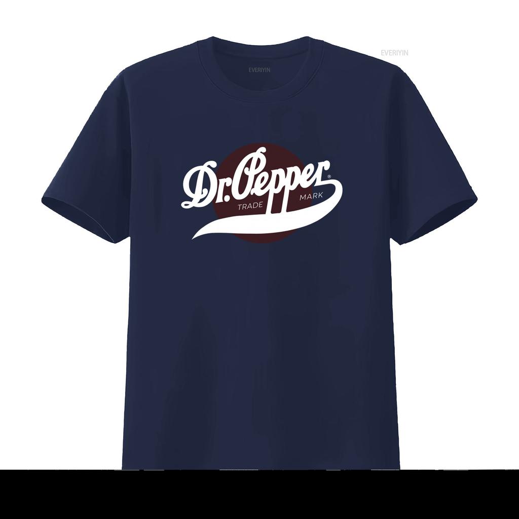 Vintage Trade Mark Dr Pepper T Shirt Retro Style for Soft Drink Fans Vintage Washed Streetwear Versatile Slightly Comfortable
