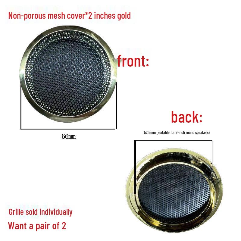 Bluetooth Speaker Grille Set: 2-inch, 3-inch, 4-inch Stainless Steel Dust & Decorative Covers