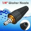 Pressure Washer Tips Nozzle 4000 PSI Rotating Pressure Washer Nozzle 1/4 '' Connect Quickly for Cleaning Surface