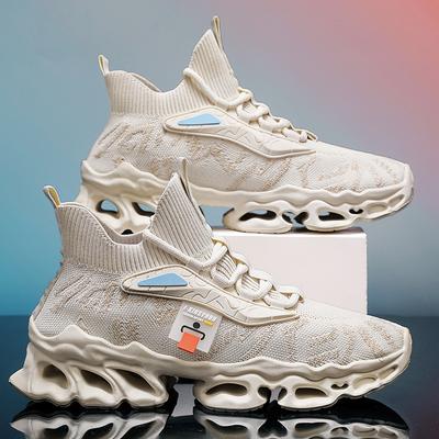 Summer Men's Shoes Breathable Mesh Sports Shoes Men's Versatile Mesh Shoes Running Casual Dad Shoes