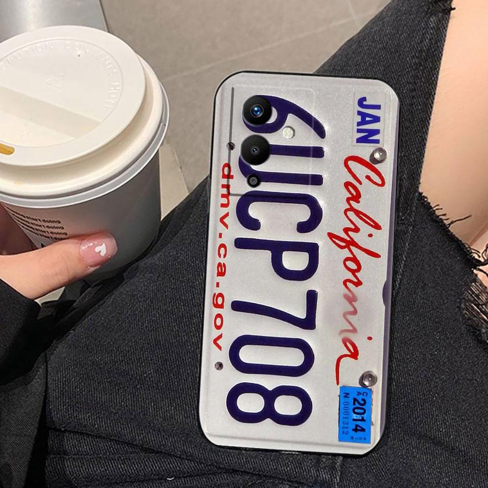 Lucky License Plate Number Phone Case For Infinix TECNO POP SPARK SMART 6 7 8 9 CAMON 40 30 30S 15 16 17 20 20C Pro Case Cover
