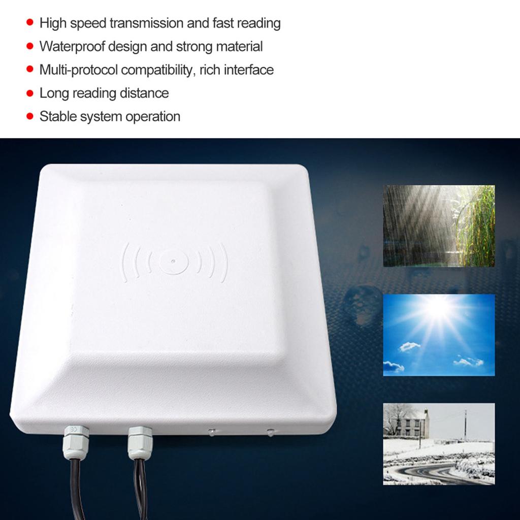 UHF Passive Electronic Tag RFID Parking Lot Remote Access Control Reader Head