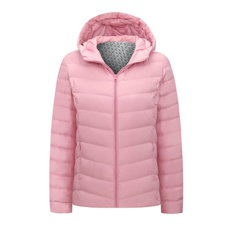 New National Standard Light Down Jacket Men's Short Autumn and Winter New Medium-green Casual Hooded Duck Down Men's and Women's Jackets