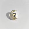 Bestselling Gold Hip Hop Zircon Moon Diamond Tooth Ornament