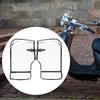 Moufles de guidon de moto Couvre-guidon de vélo Gants Pogies étanches et coupe-vent en PVC pour cycliste