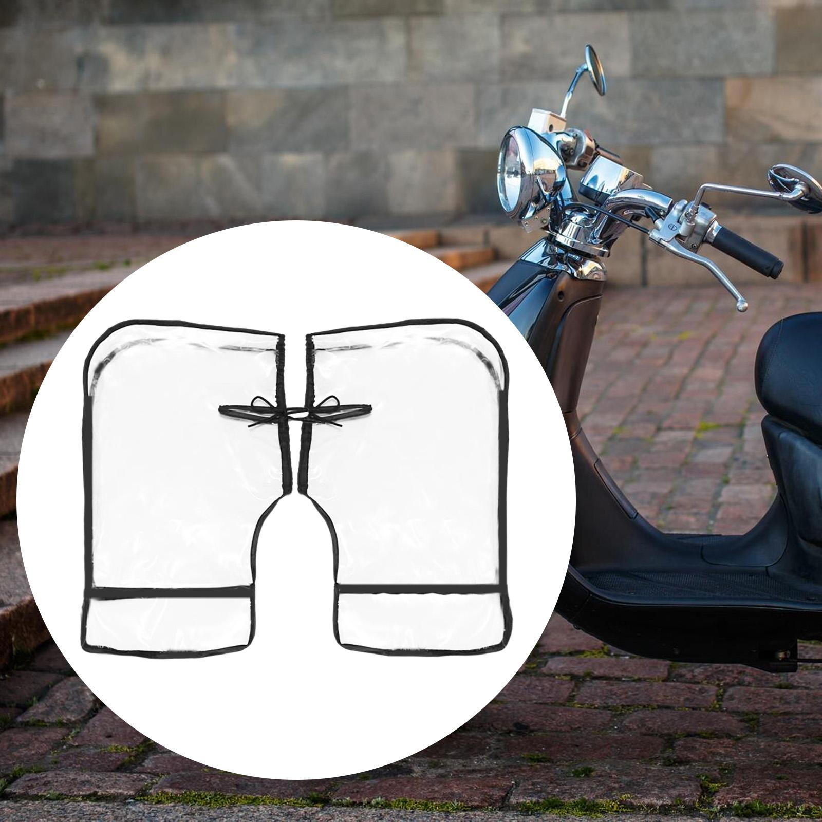 

Motorcycle Handlebar Mittens Bike Bar Covers PVC Windproof Waterproof Mitts for Cyclist Pogies