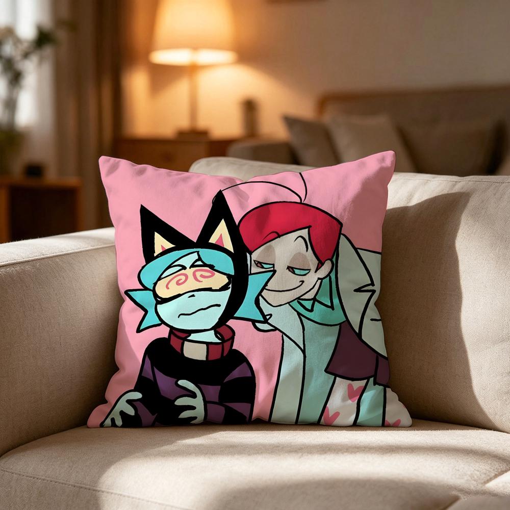 Psycho Ccuties Anime Pillow Case Cushion Cover Soft Washable Pillow Case MultiScene For Couch Bed Travel Office Use