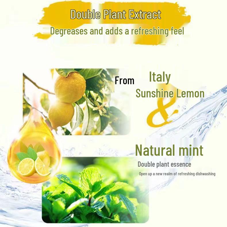 Miracle Natural Enzyme Dish Soap - Oil Stain Remover with Long-Lasting Fresh Scent for Hygienic Cleaning