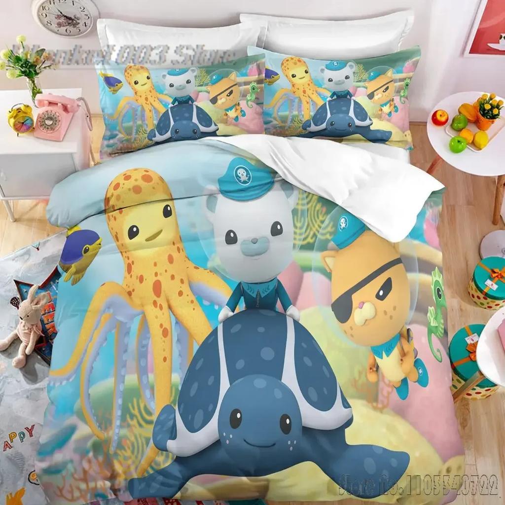 The Octonauts Cartoon Love Child Husă de pat cuvertură HD Husă de pat pentru copii Seturi de lenjerie de pat Lenjerie de pat Decor dormitor