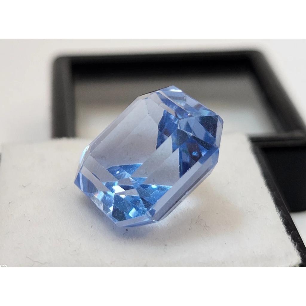 Blue Sapphire Making 15+ Ct Asscher Cut Fabulous Loose Gemstone