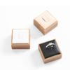 Solid Color Wedding Ring Box Earrings Rings Organizer Ring Holder Case Wooden Jewelry Show Props