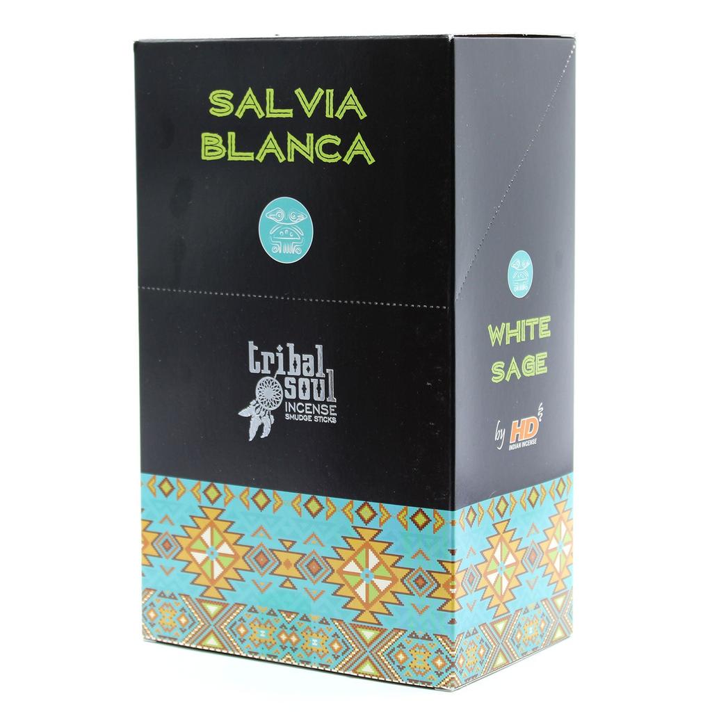 6x White Sage Incense Sticks, Tribal Soul