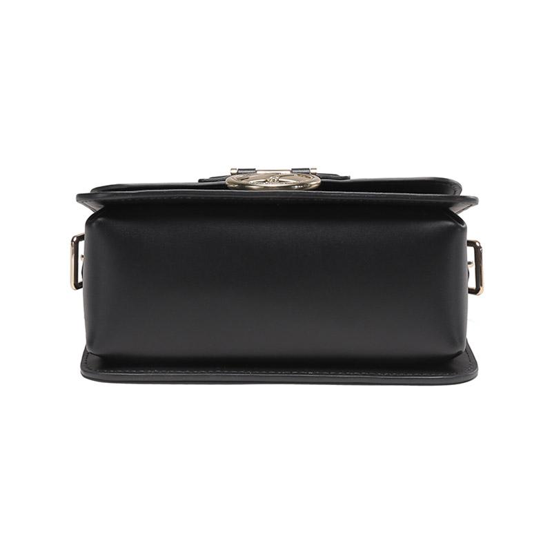 Longchamp Box-Trot 18 Druckknopfklappe Verstellbarer Schultergurt Kalbsleder Kleine quadratische Schultertasche Crossbody Tasche Damen Taschen Schwarz 10174HAU001