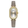 French Vintage Elliptical Quartz Watch For Women With Waterproof 30m And Leather Strap