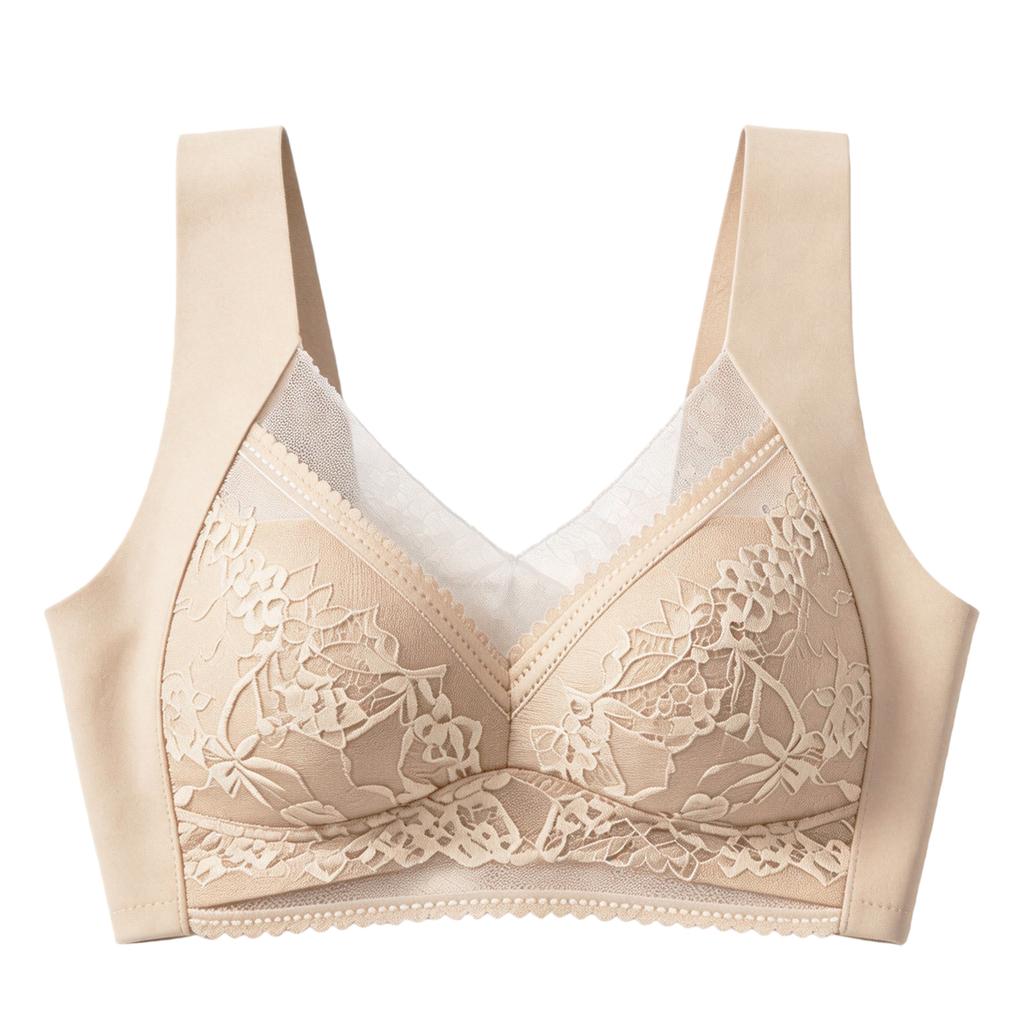 Zeriluna Wireless Lace Bra Fashionable and Simple Lace Design, Breathable, Comfortable, Skin-friendly, Multi-color Underwear