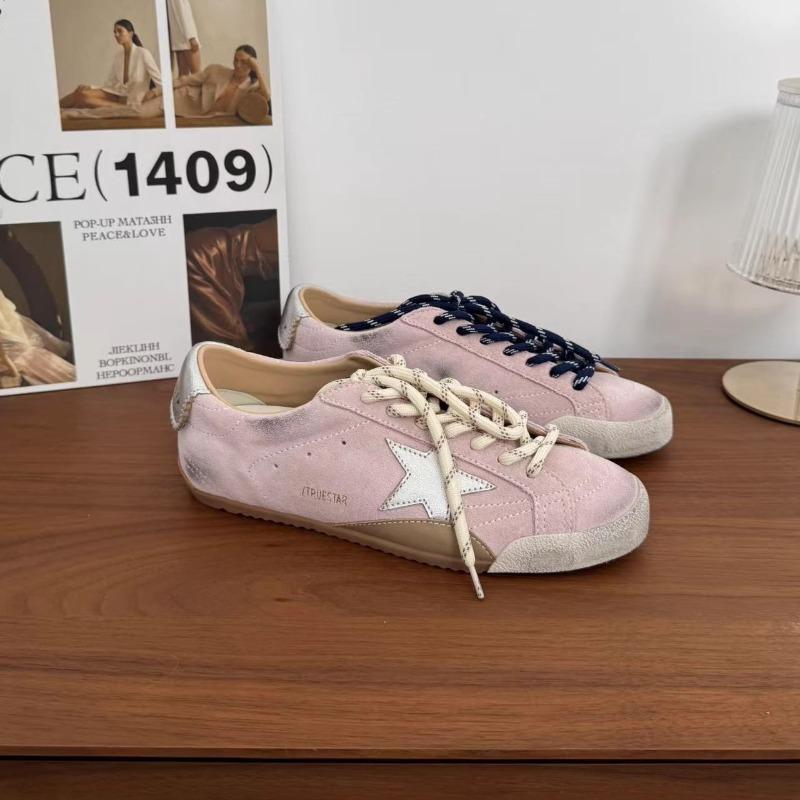 Gg Home Old Retro Star Small Dirty Shoes Women's Board Shoes New Versatile Casual Color Matching Straps Thin Bottom Women