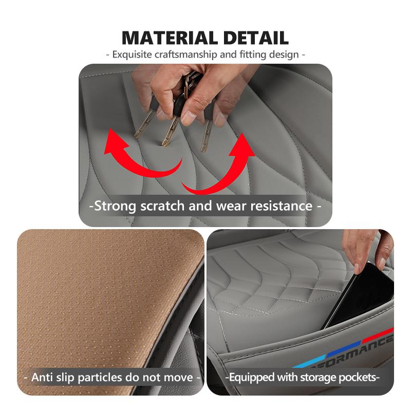 Car Seat Cover Rear Cushion Protector Mat Non Slide Four Season Pad For BMW 1 3 4 5 6 7 Series M X1 X3 Performance Alpina G20