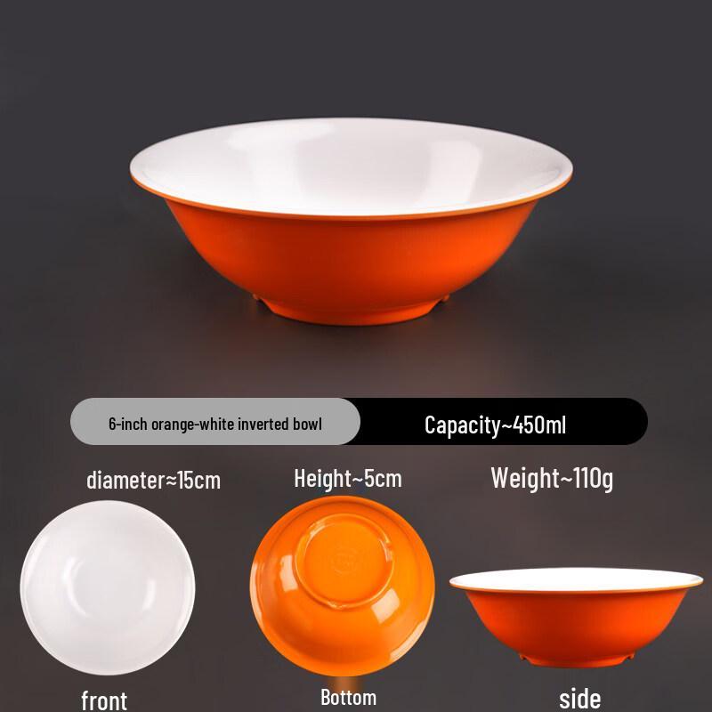A5 Melamine Two-Tone Inverted Edge Bowls