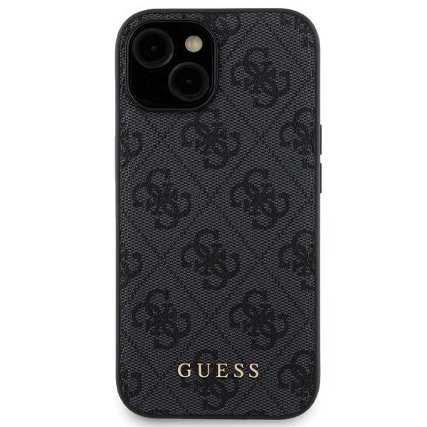 Zestaw Guess Gubpm5P15S4Gemgk Iphone15 6.1 Hardcase + Powerbank 5000Mah Magsafe Czarny/Black 4G Metal Logo