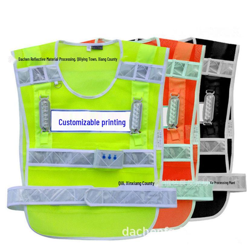 LED Rechargeable Flashing Reflective Cycling Vest