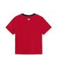 Emelbi Women'S Summer Fruit Ringer Slim Semi-Crop Short Sleeve T-Shirt Cle (Neon Red)