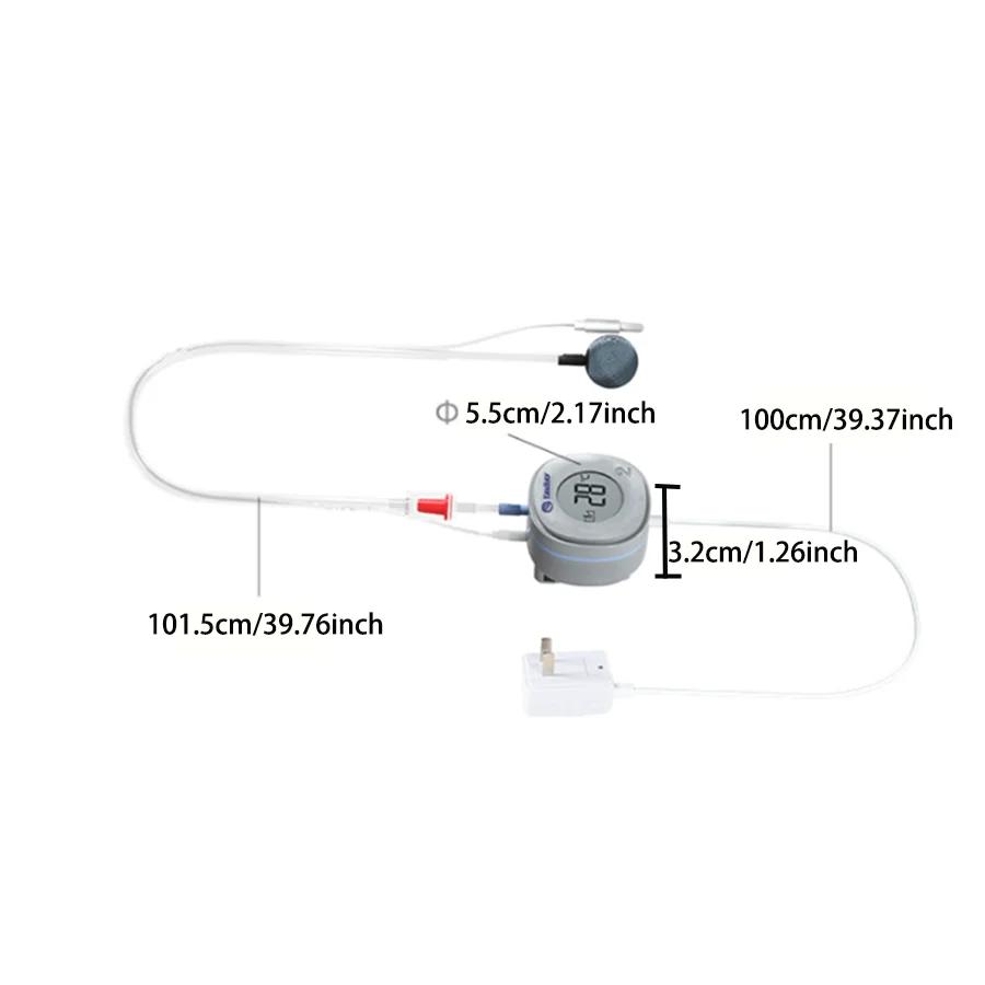 

Oxygen Pump Small Fish Tank Aquarium Temperature Monitoring Silent Booster Oxygen Pump 220-240V