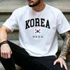 Unisex Varsity Korea Taegukgi Hangul Graphic T Shirt Korean National Pride Daily Streetwear Top