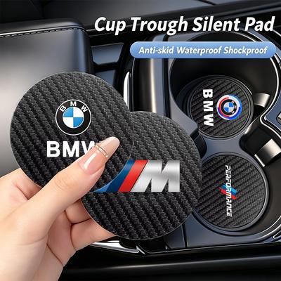Motorcycle sticker/Leather Coaster Anti-noise Water Cup Pad Cushion Accessories For BMW M E46 E90 E60 F30 F10 E39 E36 F20 G30 X5 Wzbn41 Jpfn1