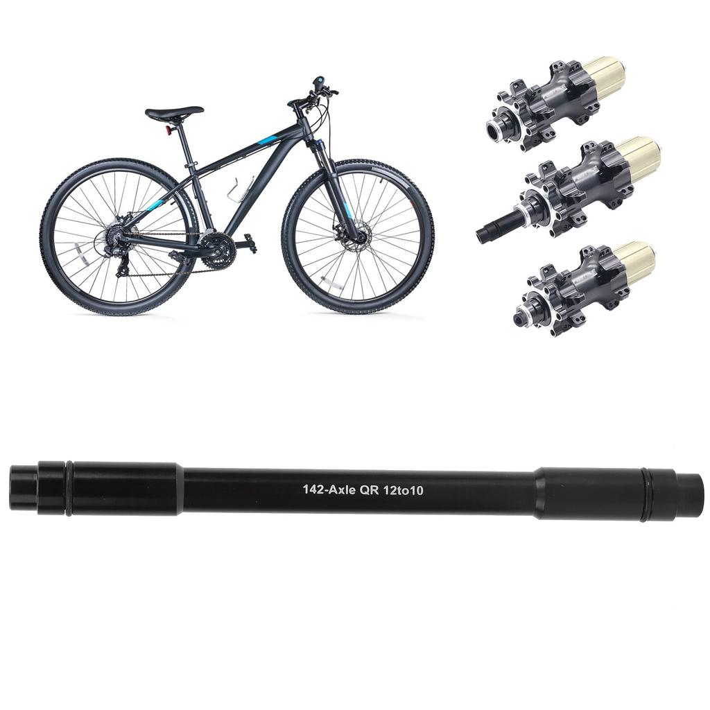Aluminium Alloy Bicycle Rear Fork Thru Axle Skewer Quick Release Bike Repair Replacement 142x12