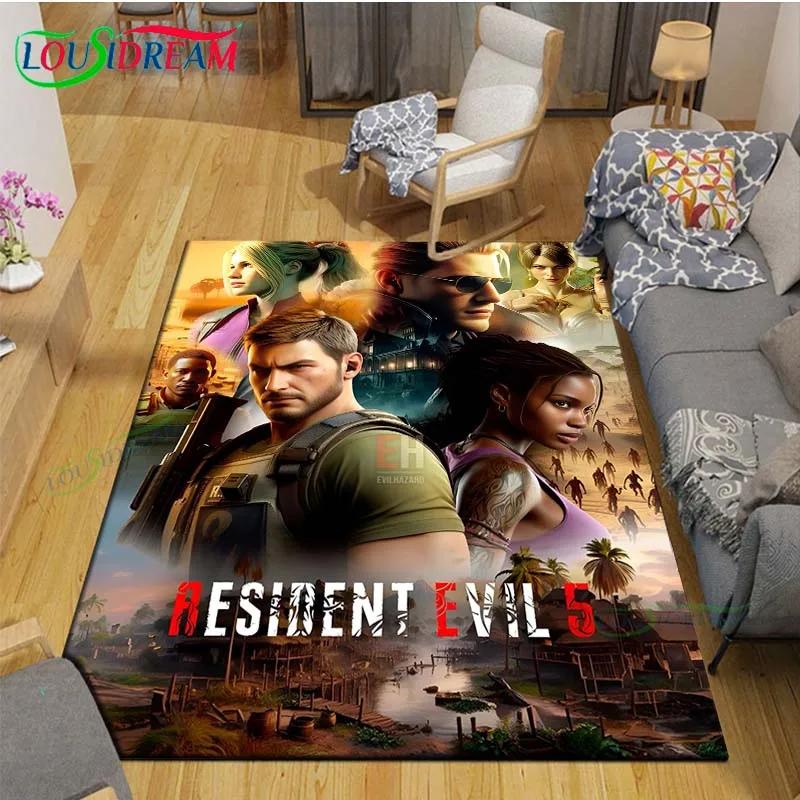 2025 Fashion 3D Movie R-Resident Evil Printed  Carpet Living Room Anti-Skid Area Rug Kids Bedroom Mats Yoga Mat Carpet Decor