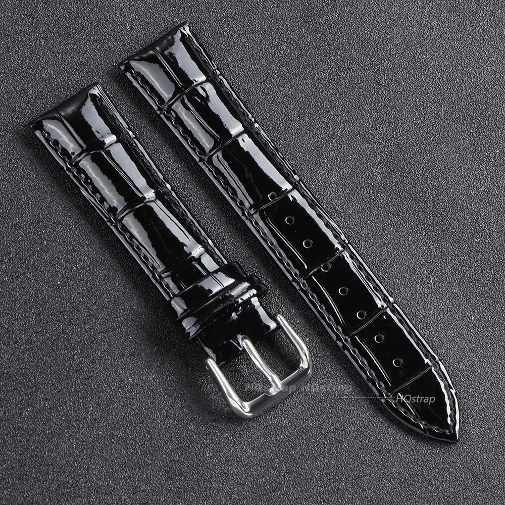 Genuine Calfskin Strap Slub Pattern Universal Watchband 12mm 14mm 16mm 18mm 19mm 20mm 21mm 22mm 24mm Women Men Watch Accessories