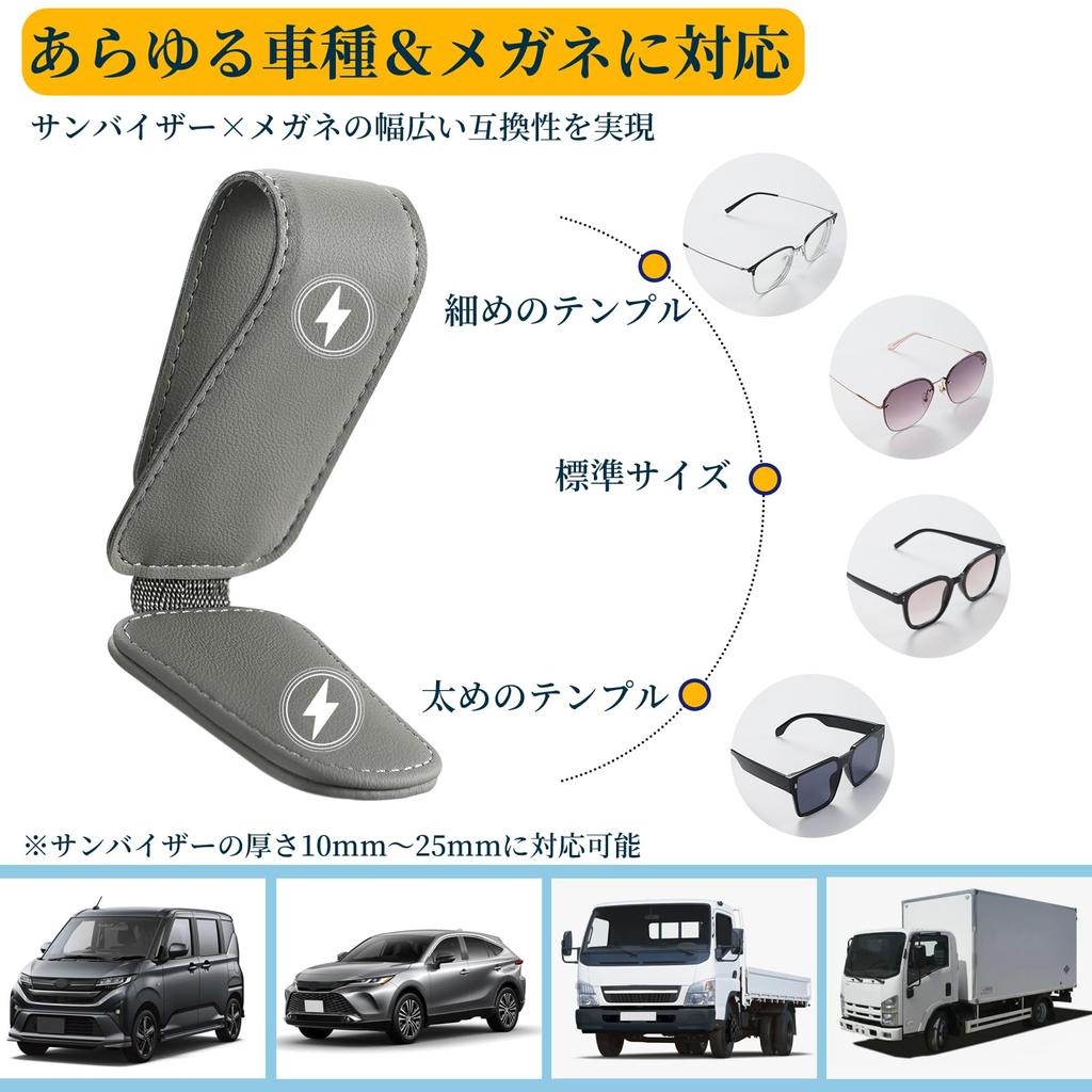 BEIHOO Sunglasses Holder, Protect Your Car Glasses, Sunglasses Clip, Easy to Install Magnets, Glasses