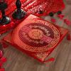 Seat Cushion Washable Tassel Design Chinese Style Embroidered Pain Relief Bay Window Cushion Photo Props